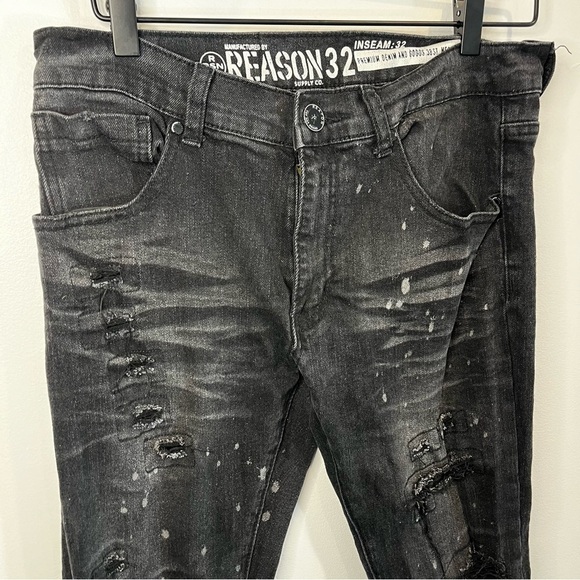 Men’s | Reason 32 paint splatter patch jeans | Size 30 - Picture 2 of 10